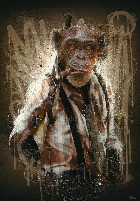 Tableau Singe Cigare