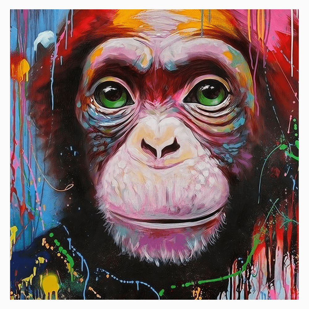 Tableau Singe Couleur