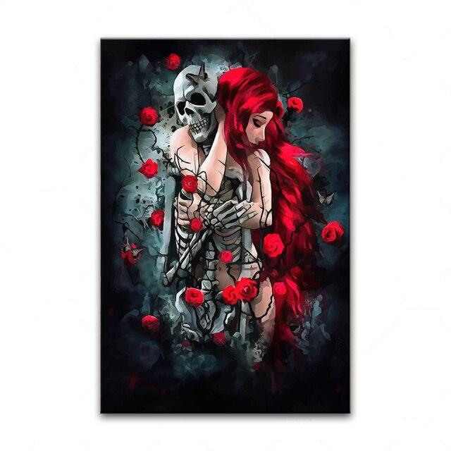 Tableau Squelette Femme