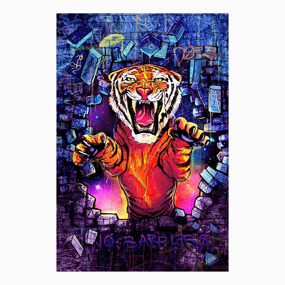 Tableau Tigre Enervé