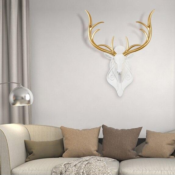 Tête de Cerf Originale Blanche