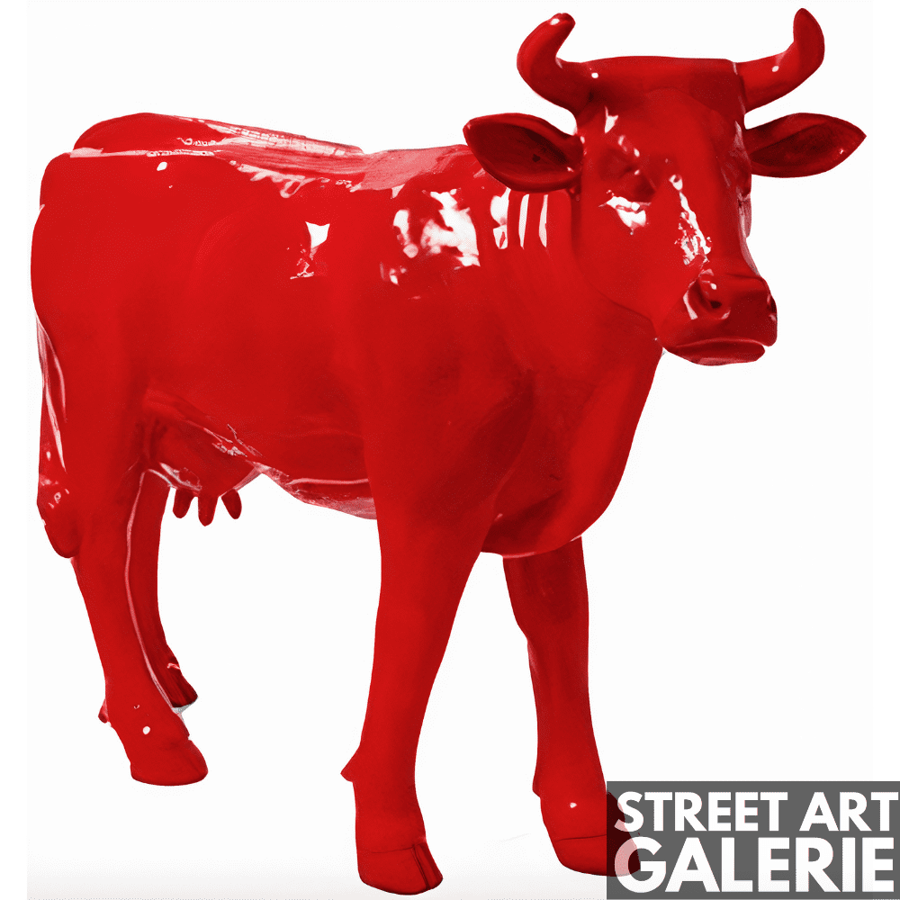 Vache Résine Jardin