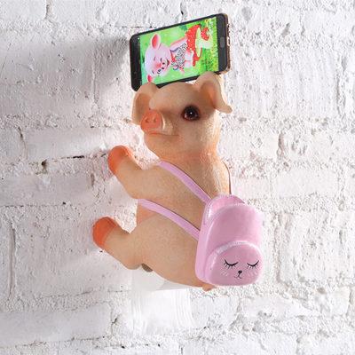 Porte Papier WC Cochon Rose