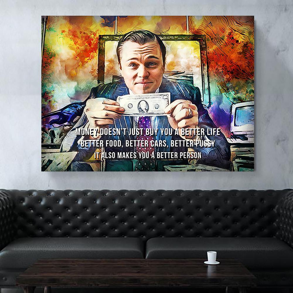 Street Art Loup De Wall Street