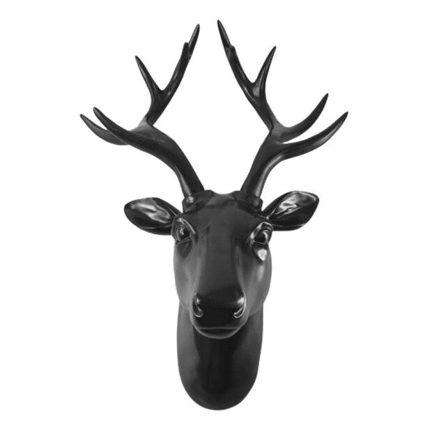 Tête de Cerf Moderne Noire