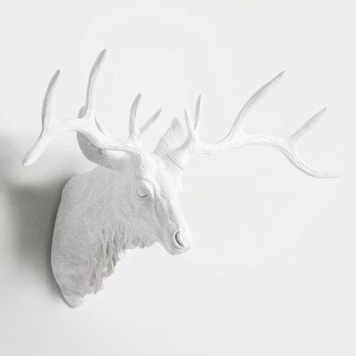 Tête de Cerf Trophée Blanche