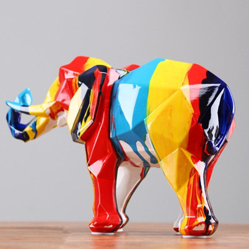 Sculpture Éléphant Couleur