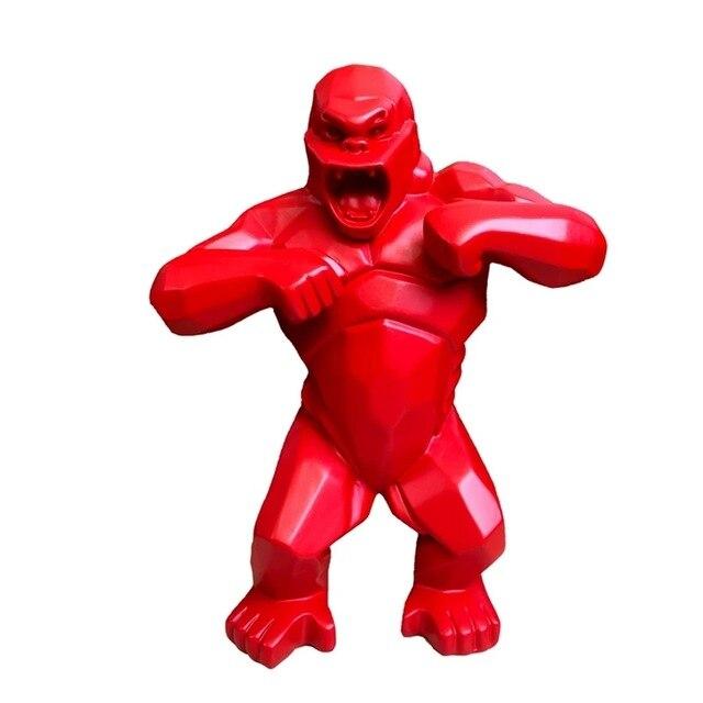 Statue Gorille Rouge
