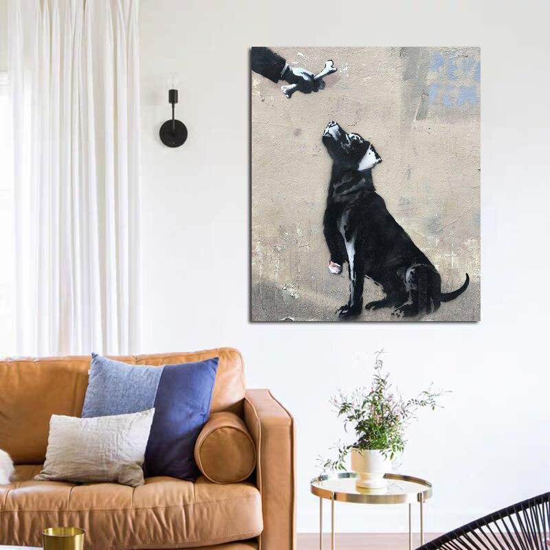 Tableau Banksy Chien