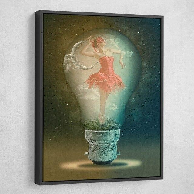 Tableau Street Art Ampoule