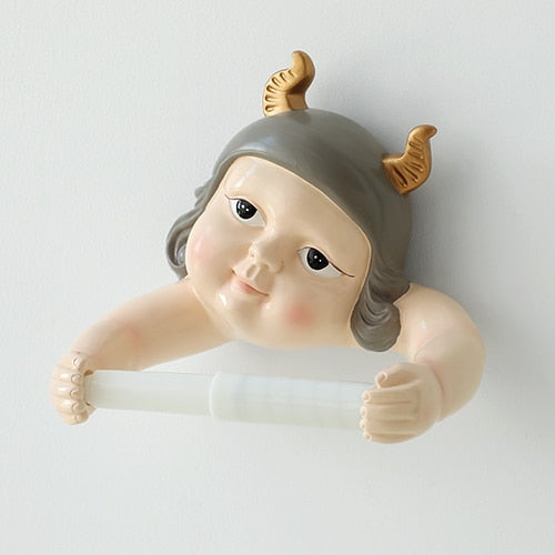 Porte Papier Toilette Diable Fille