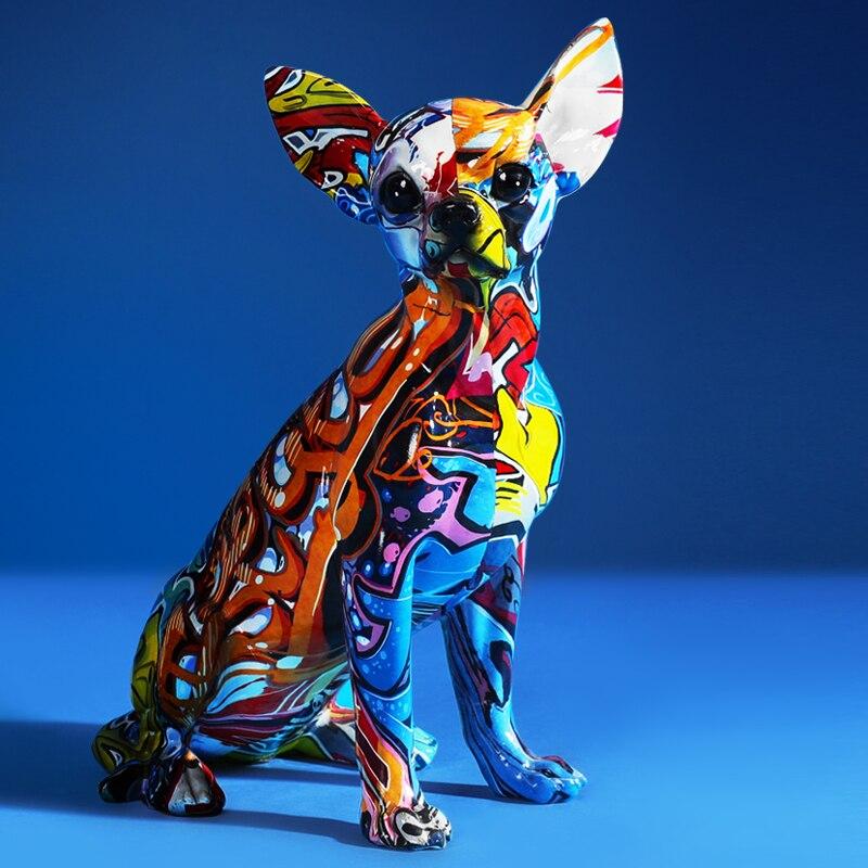 Sculpture Chien Couleur