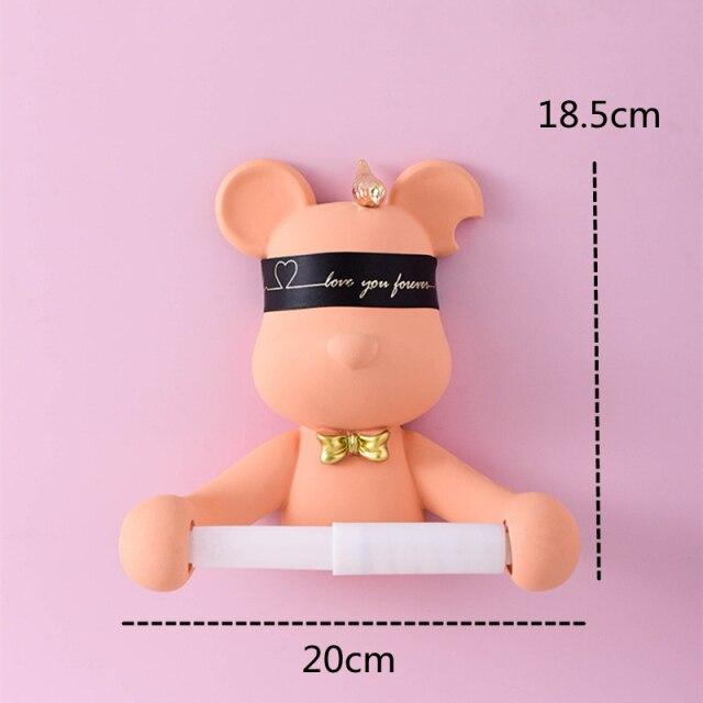 Porte Papier Toilette Ours Original Orange