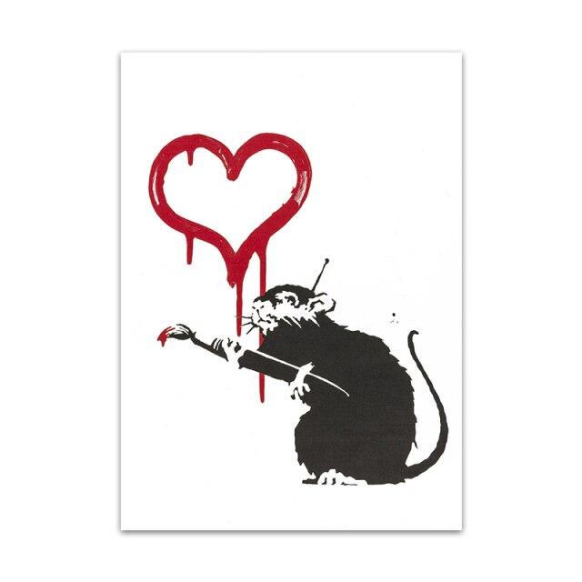 Tableau Banksy Love Art