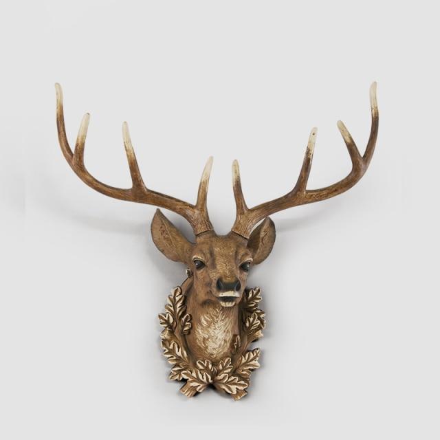 Tête de Cerf Déco Trophée Marron