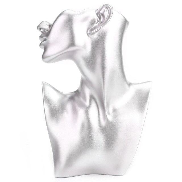 Statue Buste Design Argent
