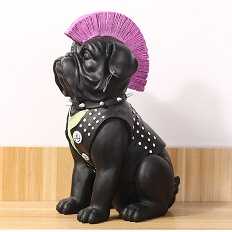 Sculpture Chien Punk