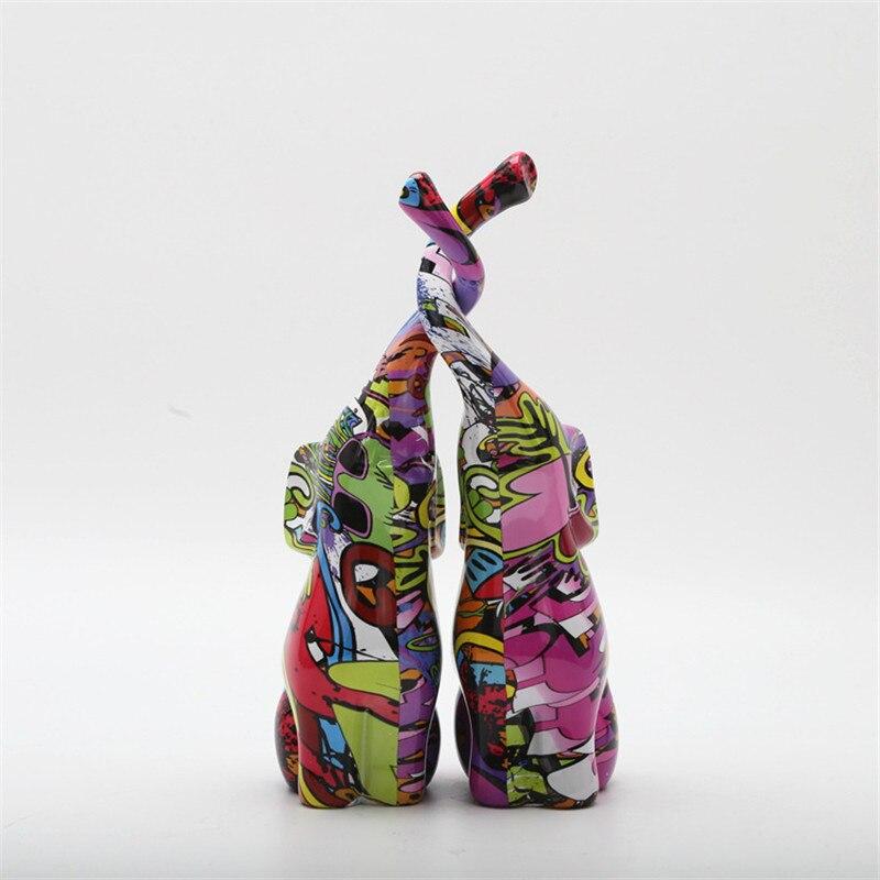 Statue Couple d'Éléphants