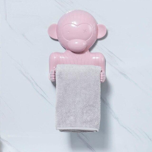 Porte Papier Toilette Singe Mural Rose