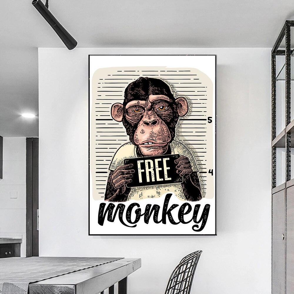 Tableau Singe Gangster