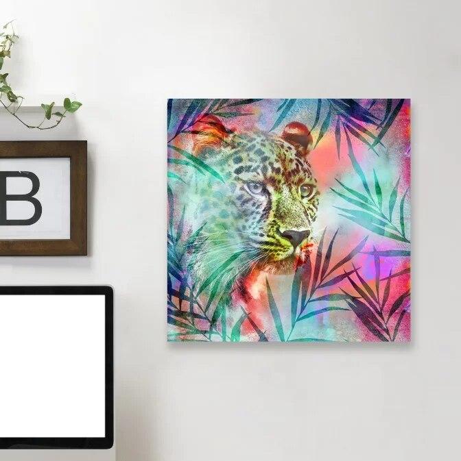 Toile Léopard Couleur