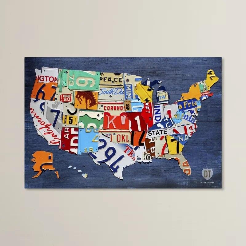 Tableau Carte des États-Unis