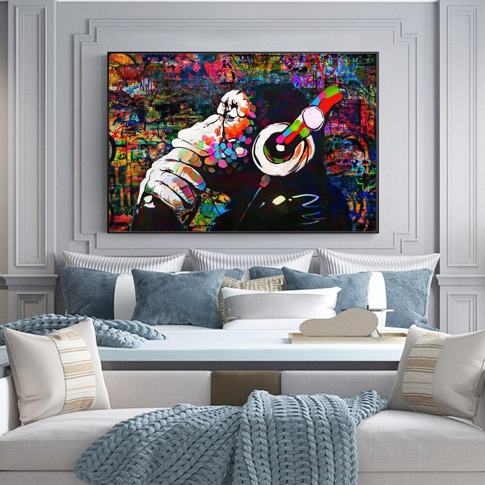 Poster Street Art Banksy Singe