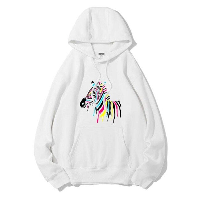 Sweat à Capuche Blanc