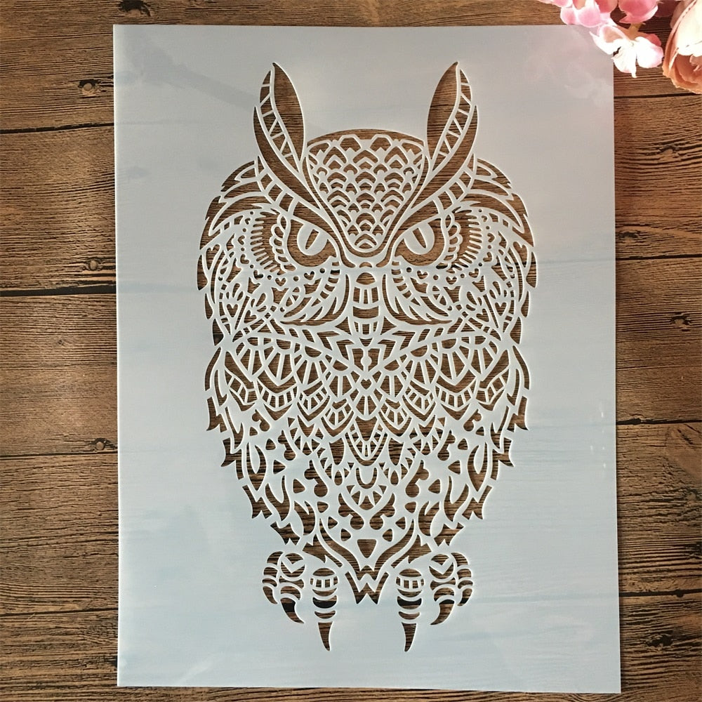 Pochoir Mural Hibou