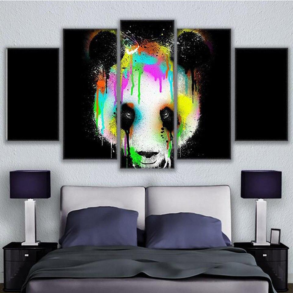 Toile Panda Couleur