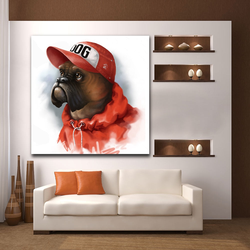 Tableau Street Art Chien