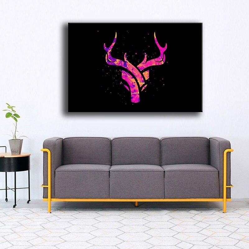 Tableau Cerf Coloré