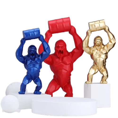 Statue Street Art | Gorille Tonneau