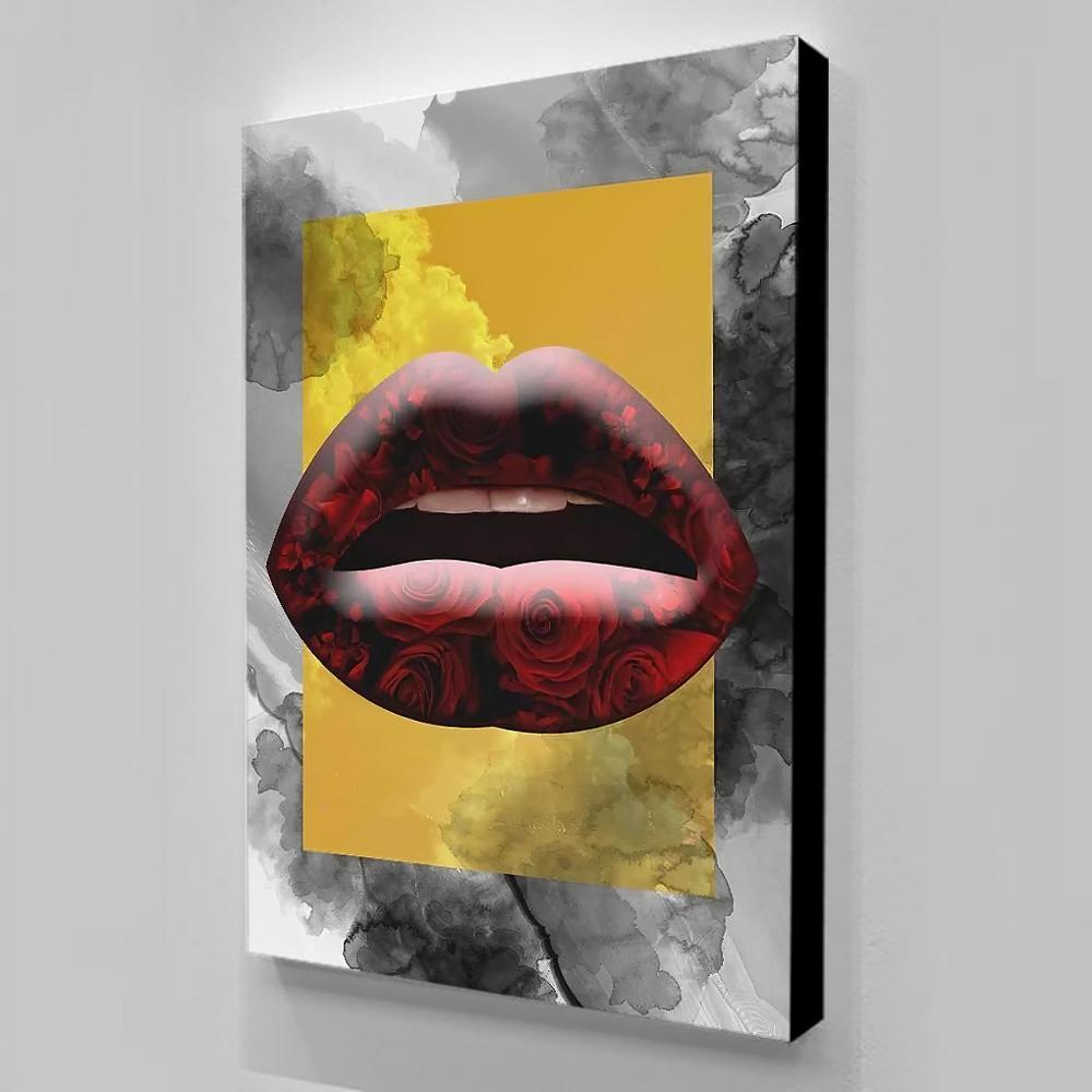 Tableau Bouche Femme | Street Art Galerie