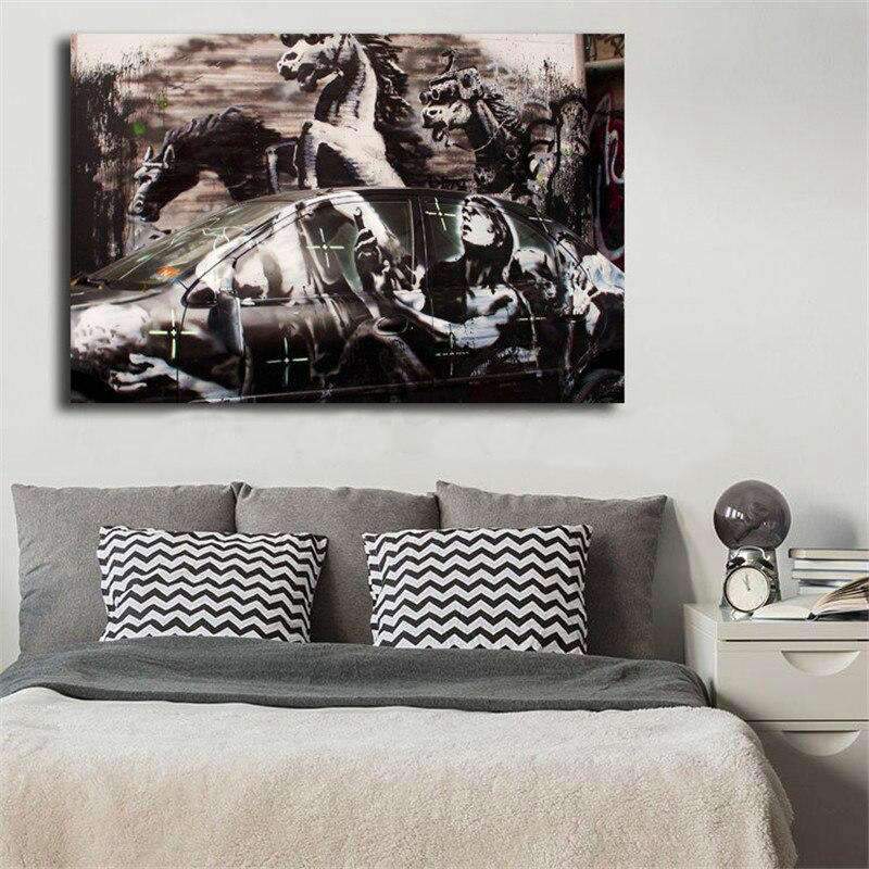 Tableau Street Art | Banksy Crazy Horse