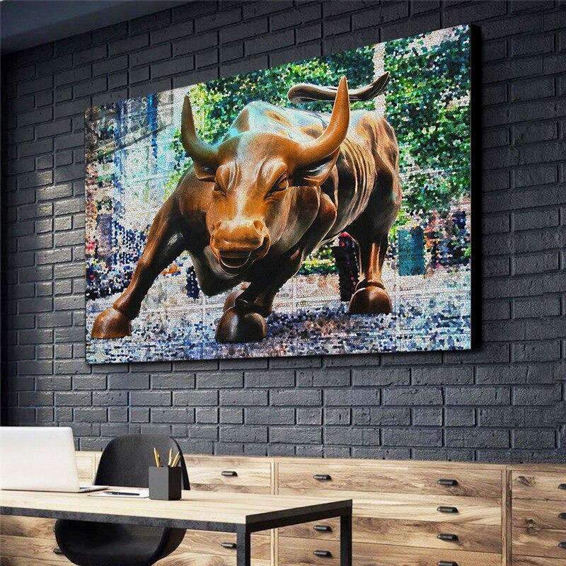 Toile Taureau Wall Street