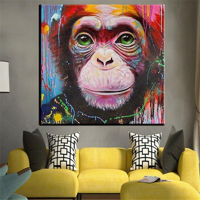 Toile Singe Couleur