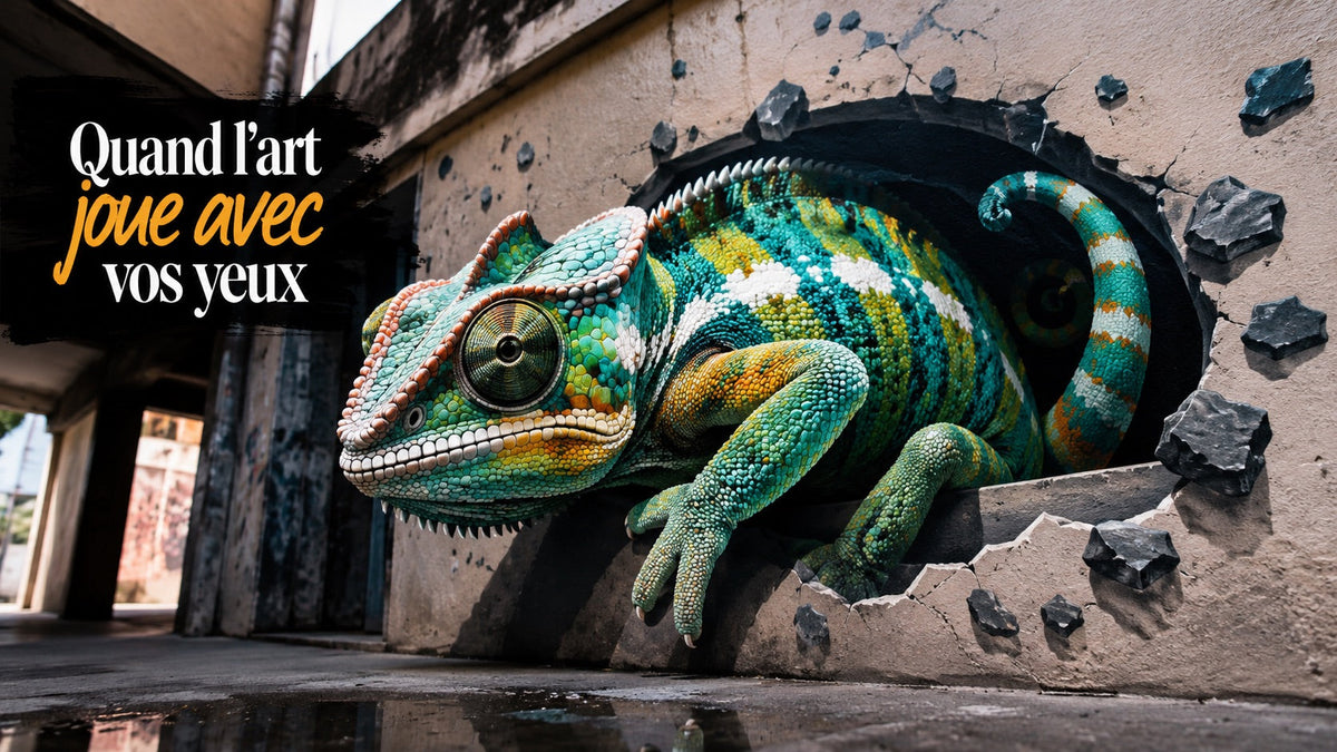 Le street art 3D et l'illusion d'optique