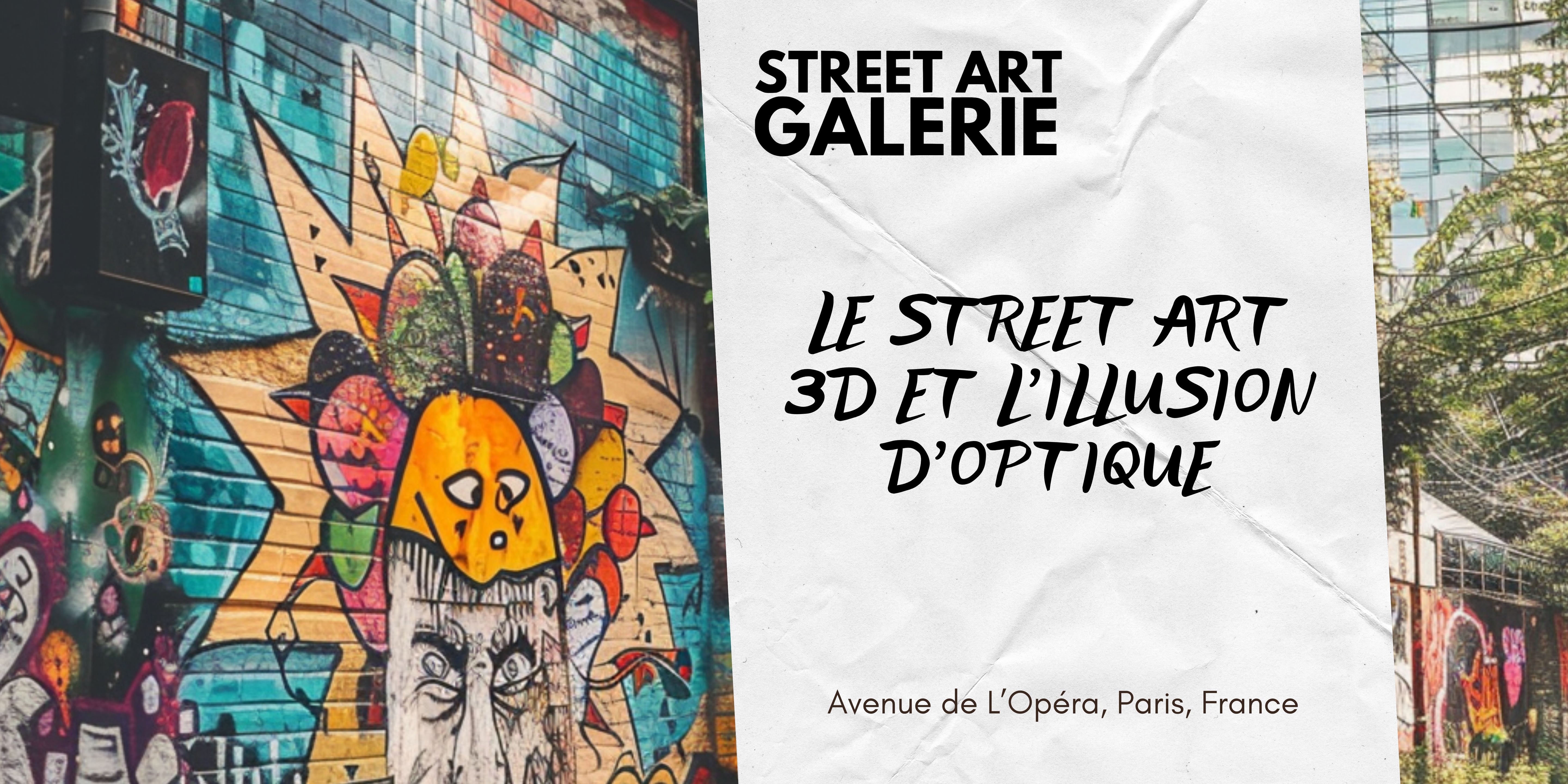 Le street art 3D et l'illusion d'optique