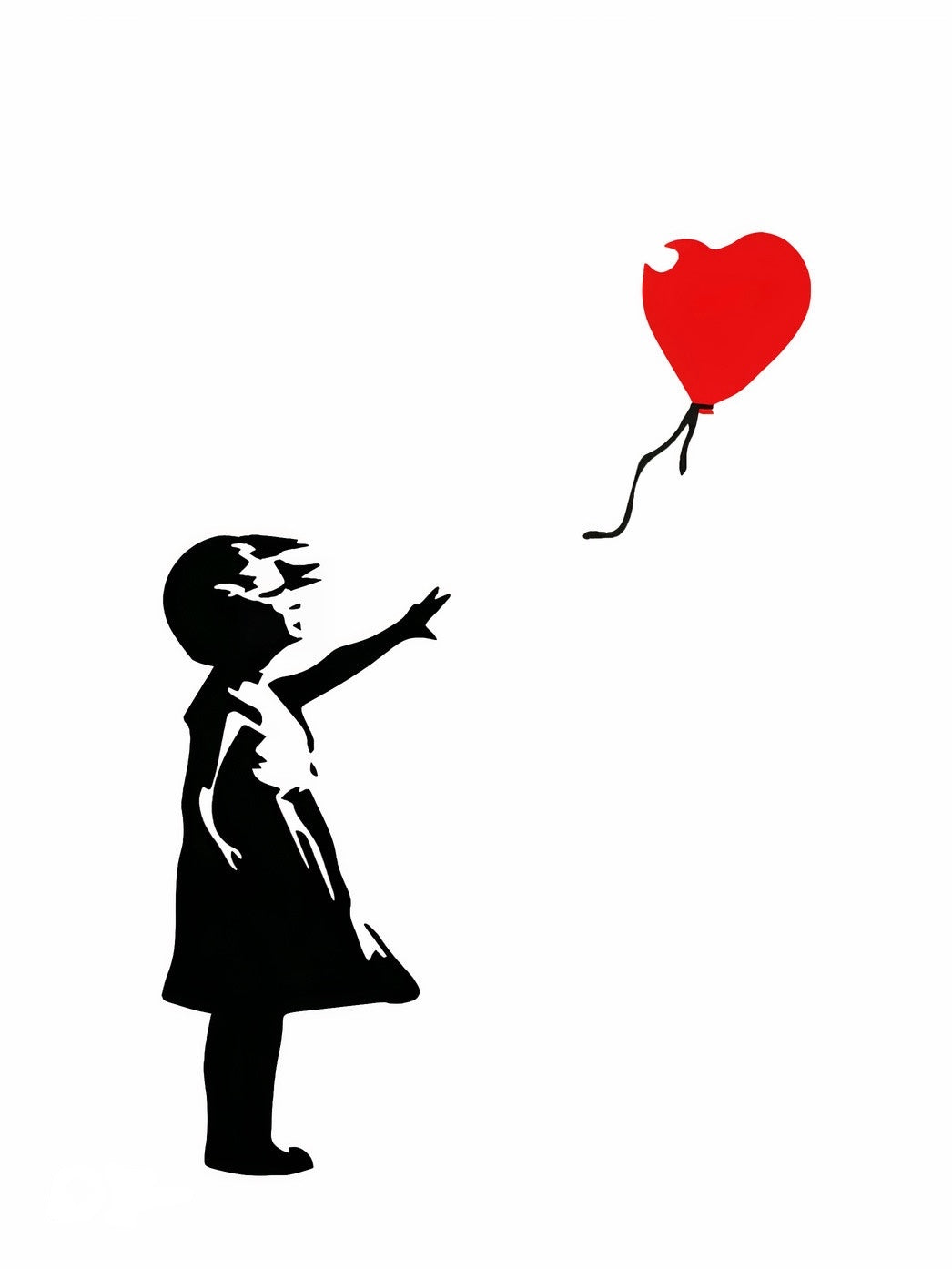 Tableau Banksy Fille Ballon Rouge