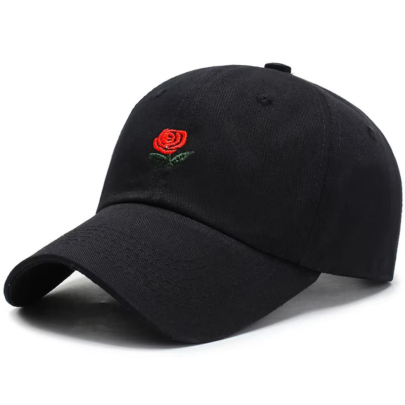 Casquette Fleur Rose