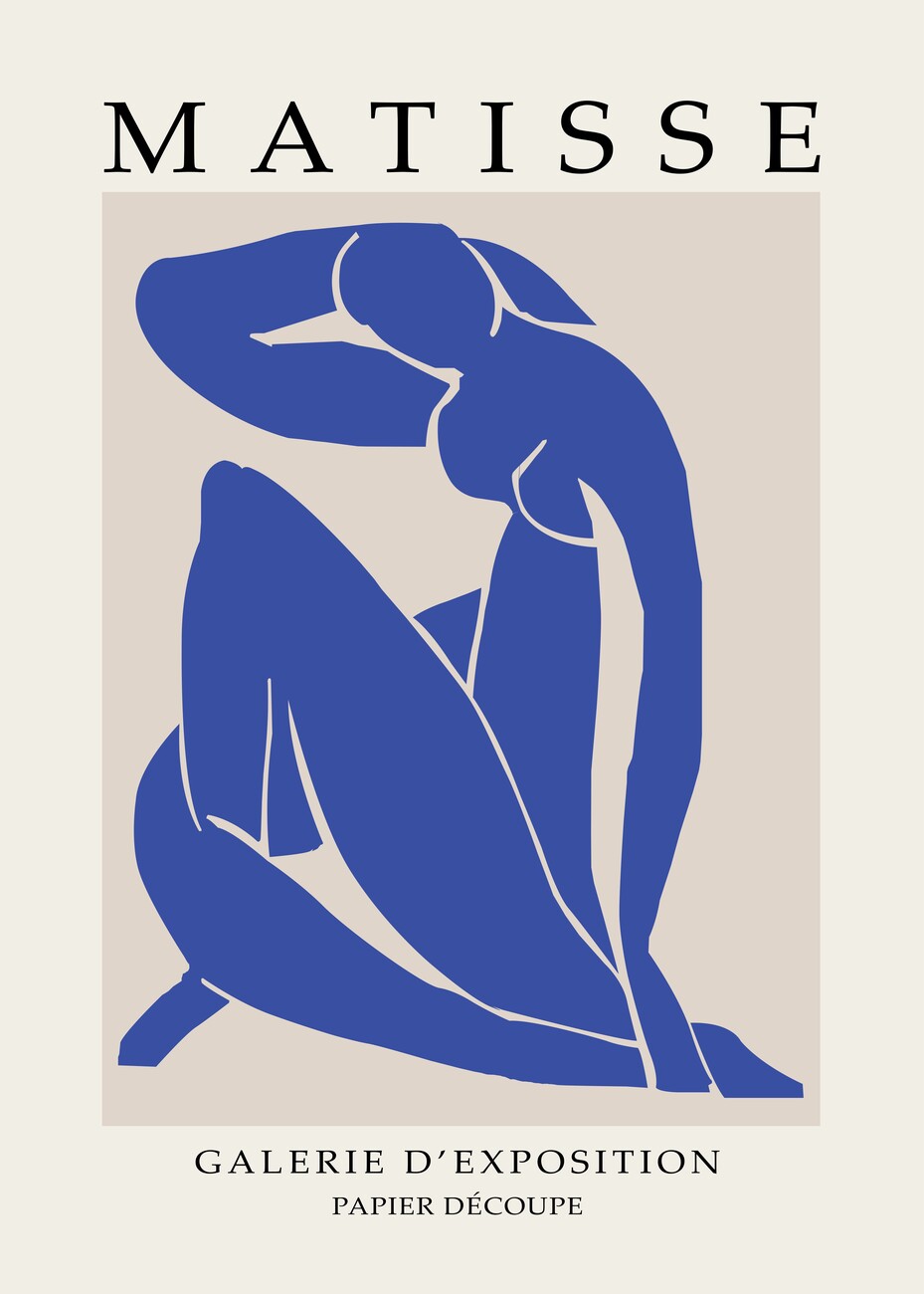 Tableau Street Art Henri Matisse "Nu bleu II"