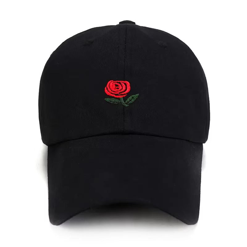 Casquette Fleur Rose