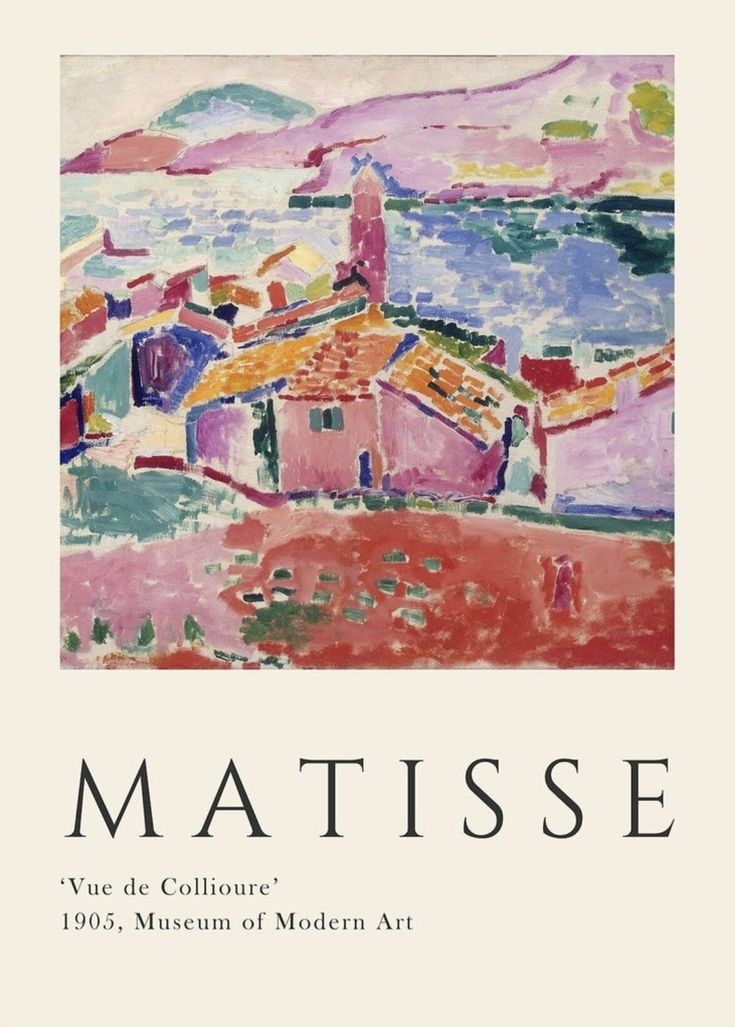 Tableau Street Art Henri Matisse "Vue de Collioure"