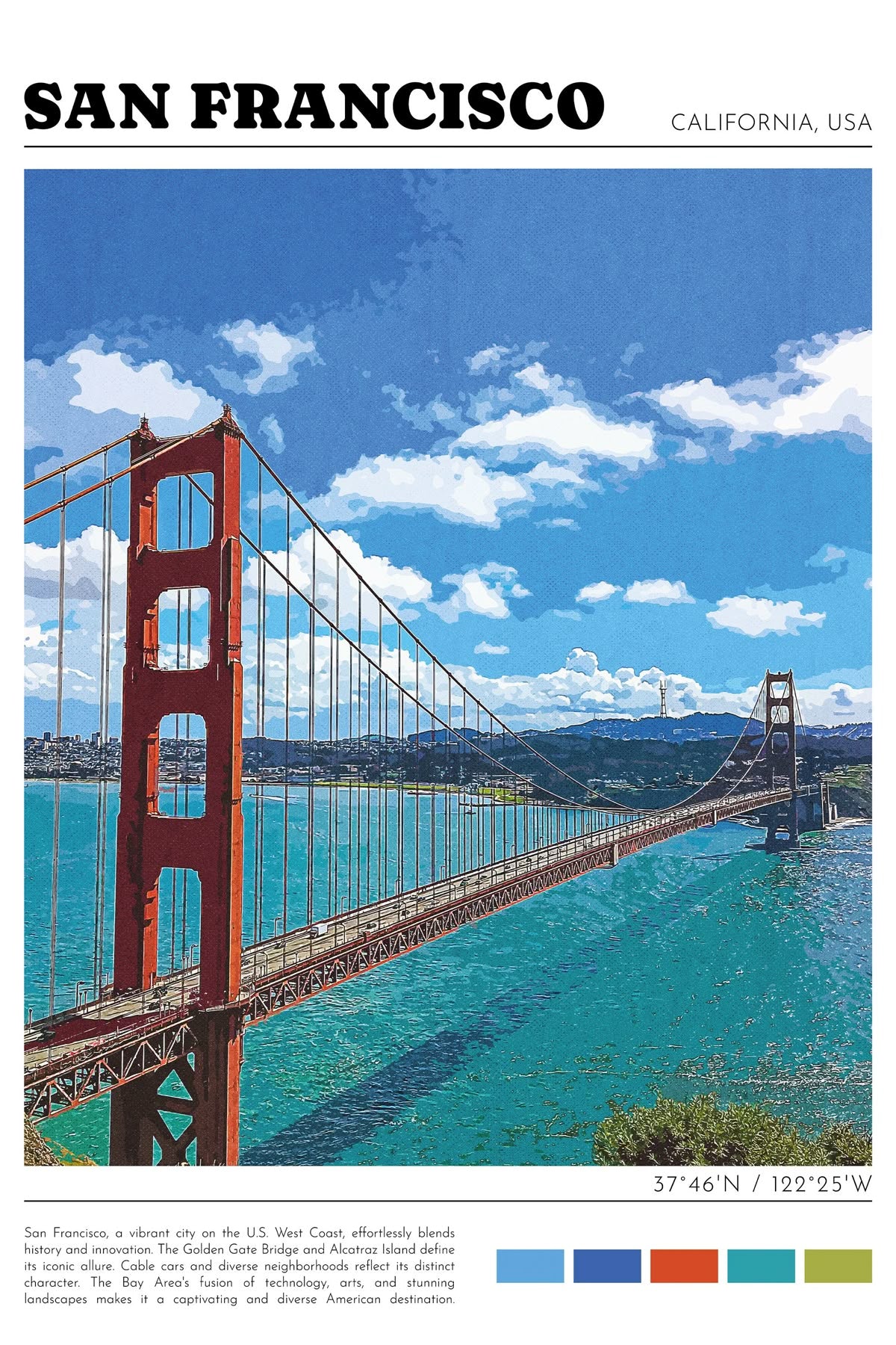 Poster San Francisco Graffiti