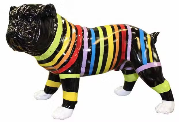 Statue Jardin Bulldog Design