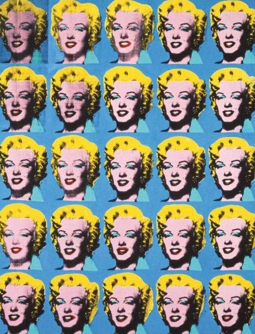 Tableau Street Art Andy Warhol "Marilyn 25"