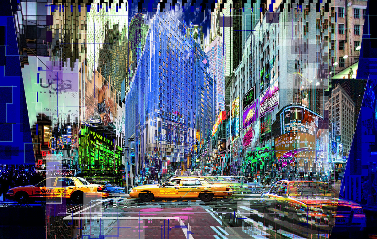 Tableau Photographique Broadway Cabs Yves Badyh