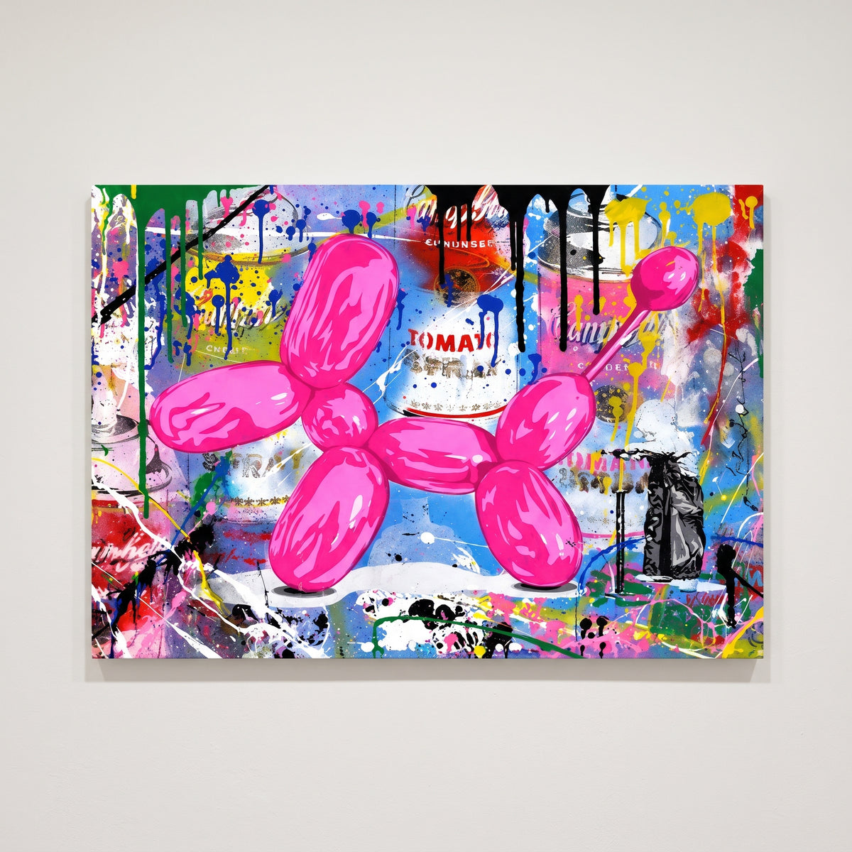 Tableau Chien Ballon Rose Koons