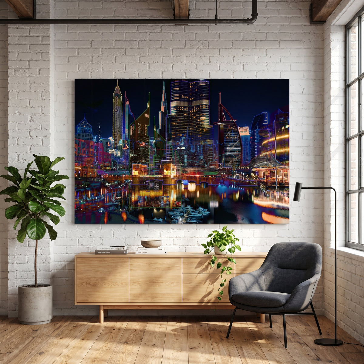 Tableau Photographique Dubaï Marina Yves Badyh